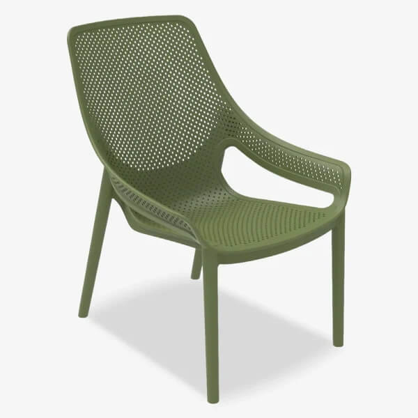 เก้าอี้พลาสติก 1 ที่นั่ง COCOLUXE รุ่น SMDOT LONG สี GRASSGREEN